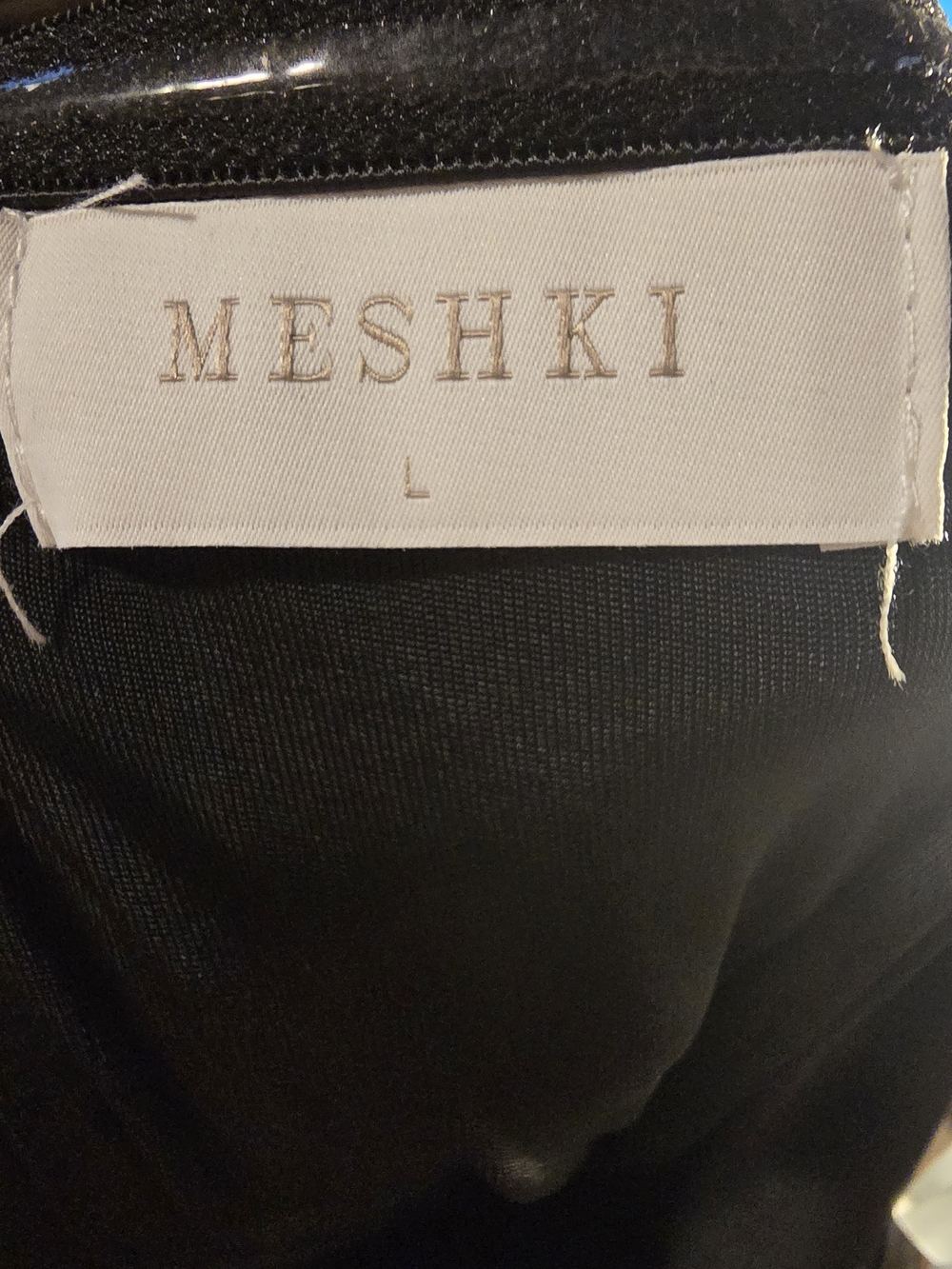 Meshki Black One-Shoulder Ruched Evening Gown - Picture 4 of 4